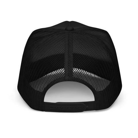 Naunda Complete Foam Trucker Hat (Black) - Kima Kreates