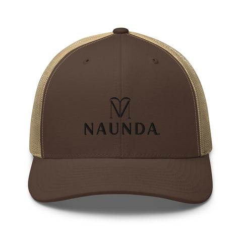 Naunda Complete Retro Trucker Cap (Black) - Kima Kreates