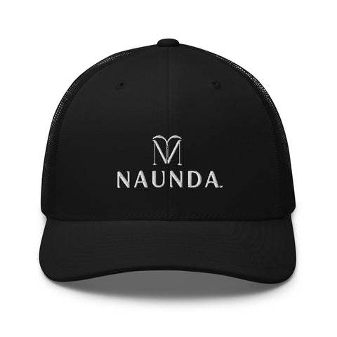 Naunda Complete Retro Trucker Cap (White) - Kima Kreates