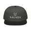 Naunda Complete Snapback Hat (White) - Kima Kreates