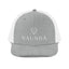 Naunda Complete Snapback Trucker Cap (White) - Kima Kreates
