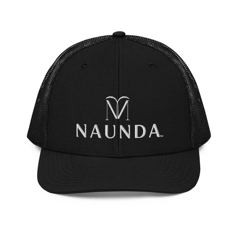 Naunda Complete Snapback Trucker Cap (White) - Kima Kreates