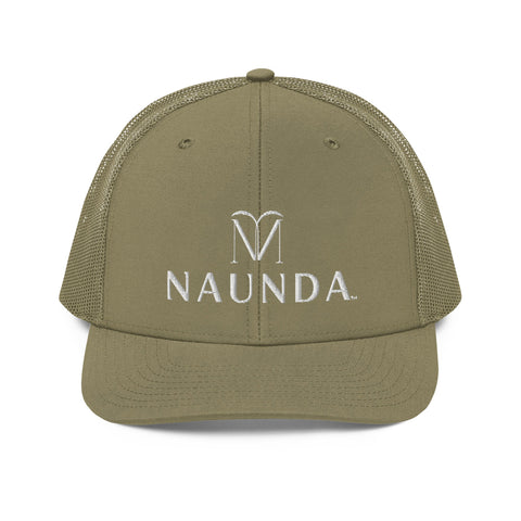 Naunda Complete Snapback Trucker Cap (White) - Kima Kreates