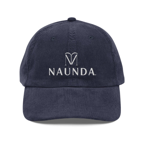 Naunda Complete Vintage Corduroy Cap (White) - Kima Kreates