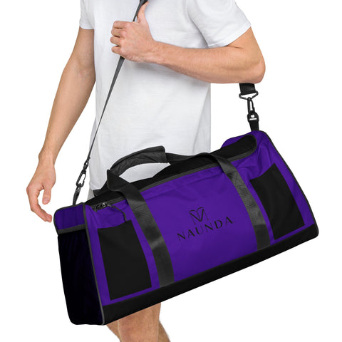 Naunda Complete Violet Duffle Bag - Kima Kreates
