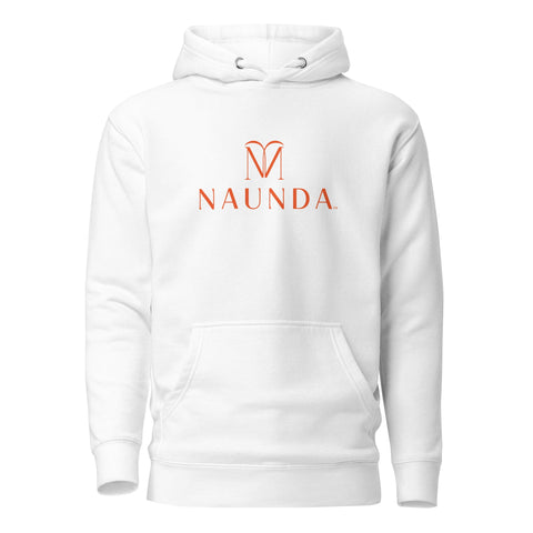Naunda Complete with Orange Logo Premium Unisex Hoodie - Kima Kreates