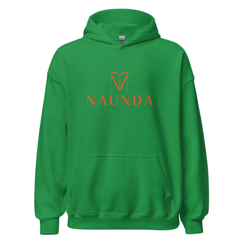 Naunda Complete with Orange Logo Unisex Hoodie - Kima Kreates
