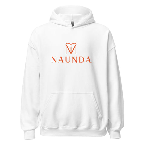 Naunda Complete with Orange Logo Unisex Hoodie - Kima Kreates
