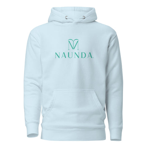 Naunda Complete with Turquoise Logo Premium Unisex Hoodie - Kima Kreates