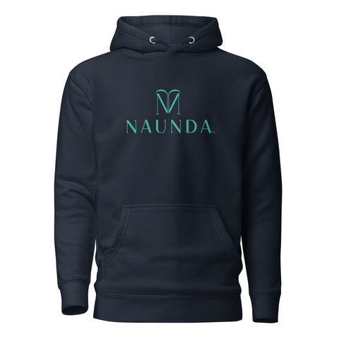 Naunda Complete with Turquoise Logo Premium Unisex Hoodie - Kima Kreates