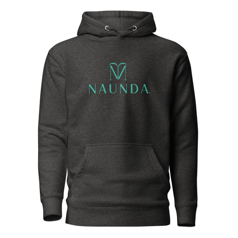 Naunda Complete with Turquoise Logo Premium Unisex Hoodie - Kima Kreates