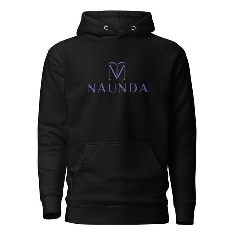 Naunda Complete with Violet Logo Premium Unisex Hoodie - Kima Kreates