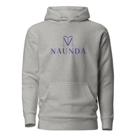 Naunda Complete with Violet Logo Premium Unisex Hoodie - Kima Kreates