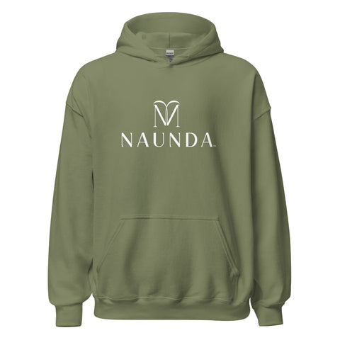 Naunda Complete with White Logo Unisex Hoodie - Kima Kreates