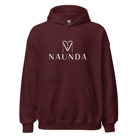 Naunda Complete with White Logo Unisex Hoodie - Kima Kreates