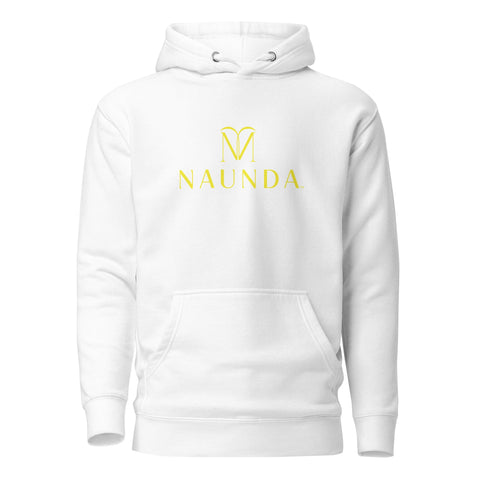 Naunda Complete with Yellow Logo Premium Unisex Hoodie - Kima Kreates