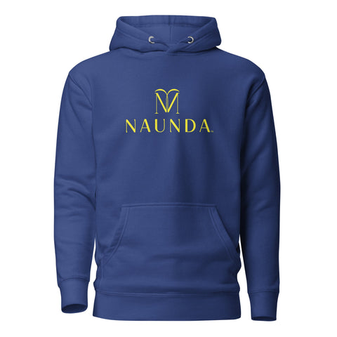 Naunda Complete with Yellow Logo Premium Unisex Hoodie - Kima Kreates