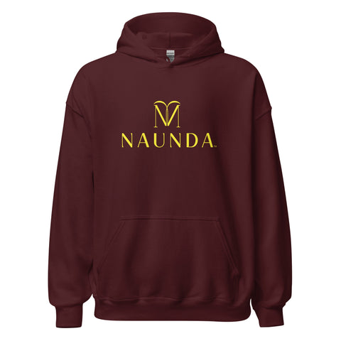 Naunda Complete with Yellow Logo Unisex Hoodie - Kima Kreates