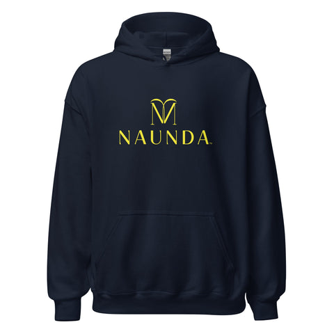 Naunda Complete with Yellow Logo Unisex Hoodie - Kima Kreates