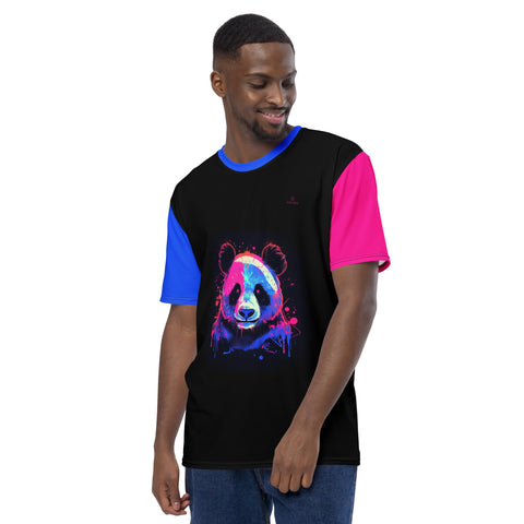 Naunda Panda Designer Men's T-Shirt - Kima Kreates