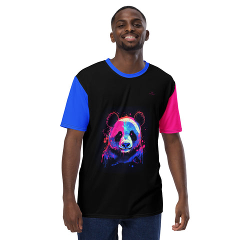 Naunda Panda Designer Men's T-Shirt - Kima Kreates