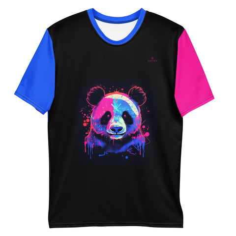 Naunda Panda Designer Men's T-Shirt - Kima Kreates