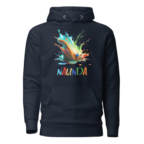 Naunda Splash Premium Unisex Hoodie - Kima Kreates