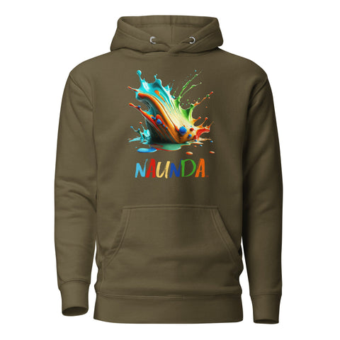 Naunda Splash Premium Unisex Hoodie - Kima Kreates