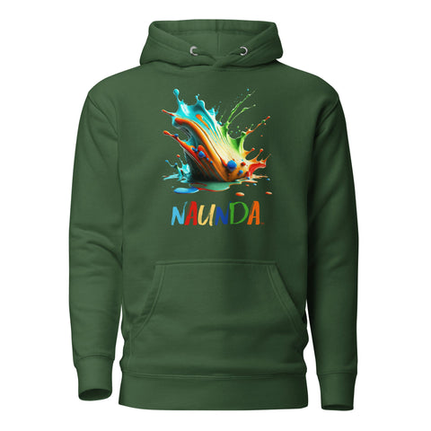 Naunda Splash Premium Unisex Hoodie - Kima Kreates