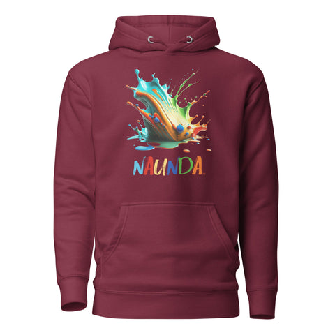 Naunda Splash Premium Unisex Hoodie - Kima Kreates