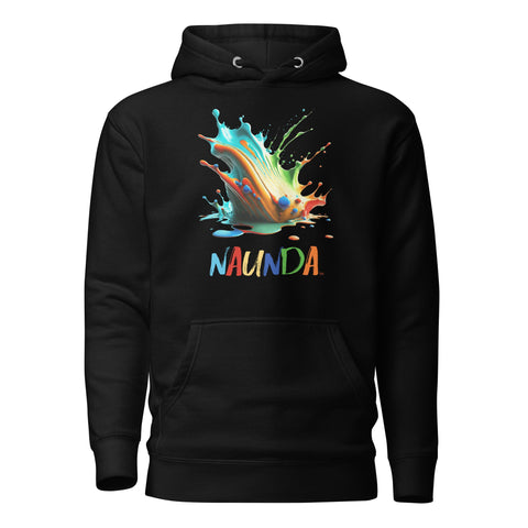 Naunda Splash Premium Unisex Hoodie - Kima Kreates