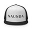 Naunda Word 5 Panel Trucker Cap (Black) - Kima Kreates