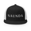 Naunda Word 5 Panel Trucker Cap (White) - Kima Kreates