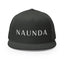 Naunda Word 5 Panel Trucker Cap (White) - Kima Kreates