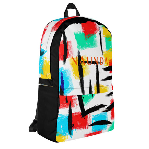 Naunda Word Abstract Backpack - Kima Kreates