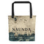 Naunda Word Aged Paper Tote Bag - Kima Kreates