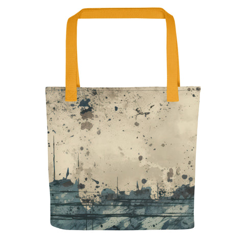 Naunda Word Aged Paper Tote Bag - Kima Kreates