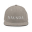Naunda Word Classic Snapback Hat (White) - Kima Kreates