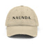 Naunda Word Distressed Dad Hat (Black) - Kima Kreates