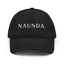 Naunda Word Distressed Dad Hat (White) - Kima Kreates