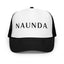 Naunda Word Foam Trucker Hat (Black) - Kima Kreates