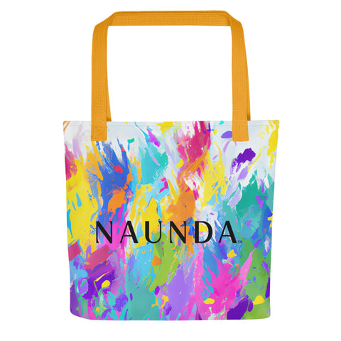 Naunda Word Paint Tote Bag - Kima Kreates