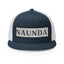Naunda Word Patch 5 Panel Trucker Cap (Black) - Kima Kreates