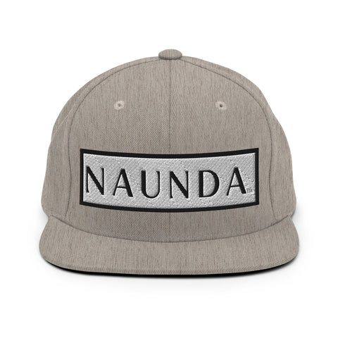 Naunda Word Patch Classic Snapback Hat (Black) - Kima Kreates
