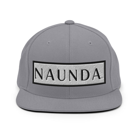 Naunda Word Patch Classic Snapback Hat (Black) - Kima Kreates