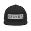 Naunda Word Patch Classic Snapback Hat (Black) - Kima Kreates