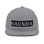 Naunda Word Patch Classic Snapback Hat (White) - Kima Kreates