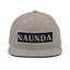 Naunda Word Patch Classic Snapback Hat (White) - Kima Kreates