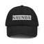 Naunda Word Patch Distressed Dad Hat (Black) - Kima Kreates