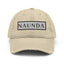 Naunda Word Patch Distressed Dad Hat (Black) - Kima Kreates